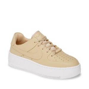 nike platform white sneakers